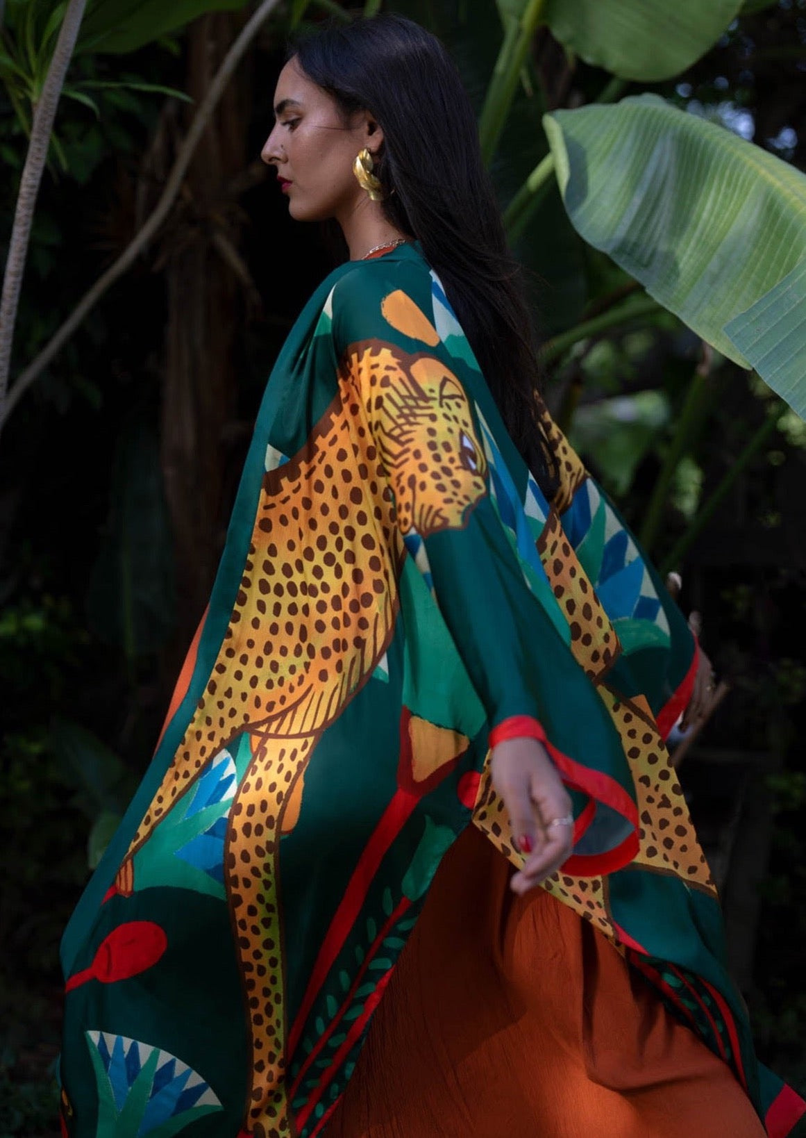 LEOPARD FOREST KIMONO