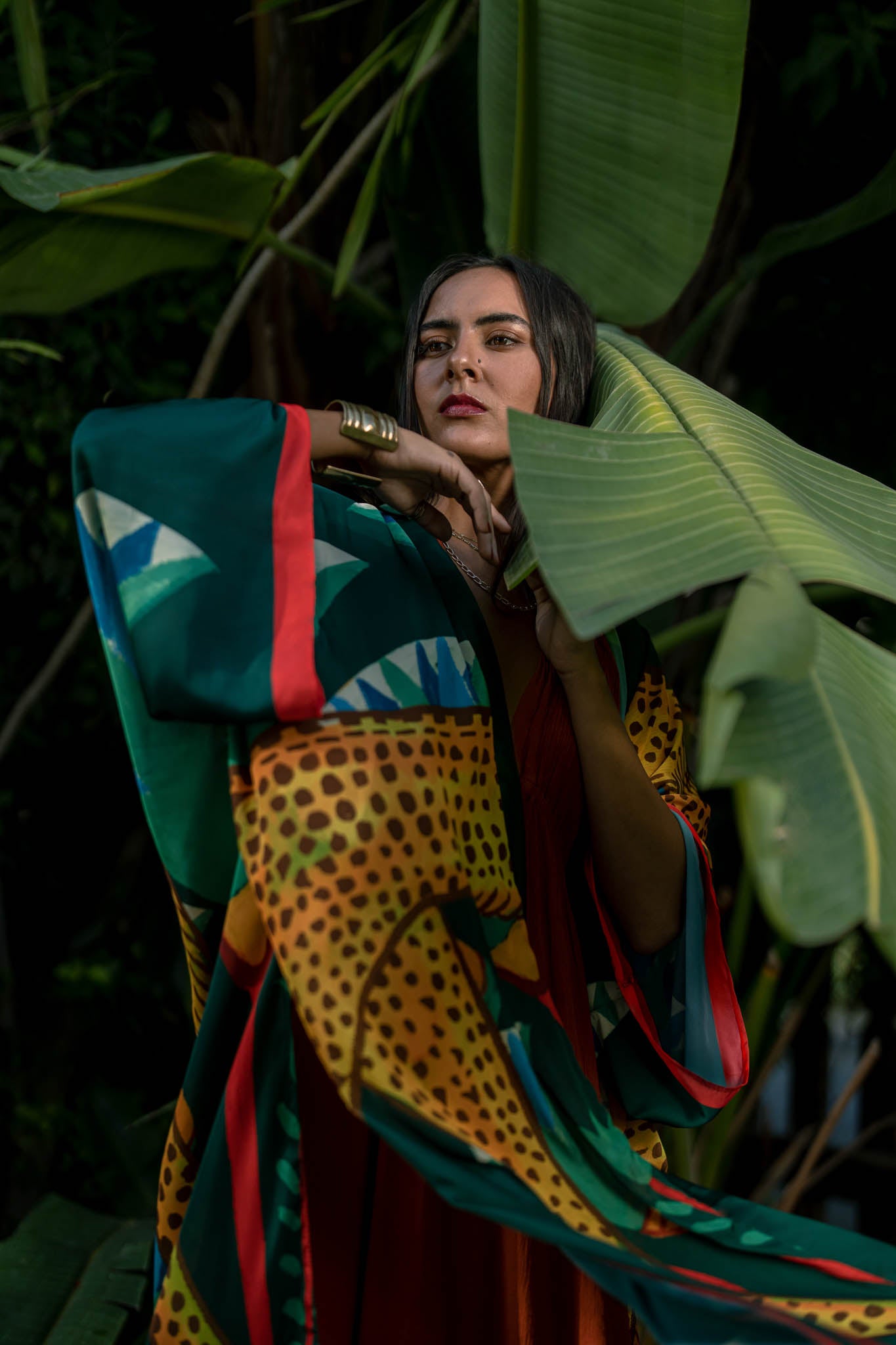 LEOPARD FOREST KIMONO